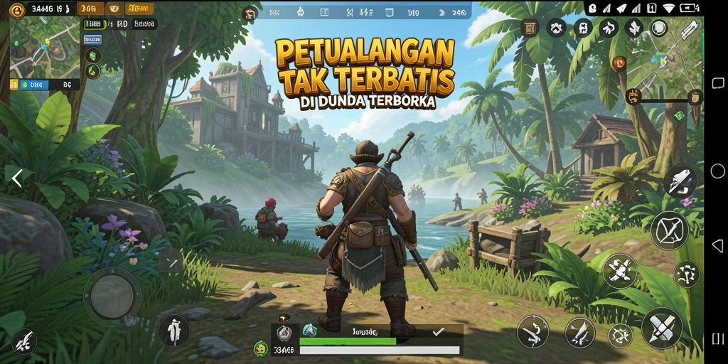 Tampilan gameplay Open World yang menarik di 3446.