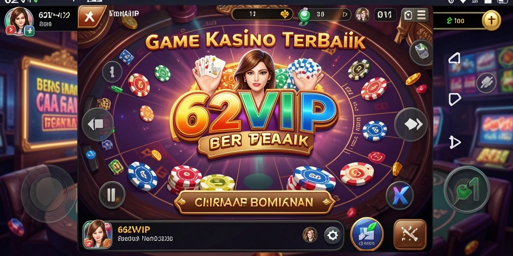 Tampilan gameplay menarik dari 62VIP yang menggugah selera bermain kasino.
