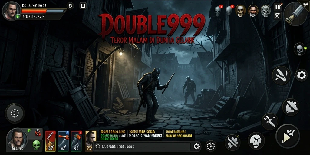 Screenshot dari gameplay DOUBLE999 yang menegangkan dan mencekam.