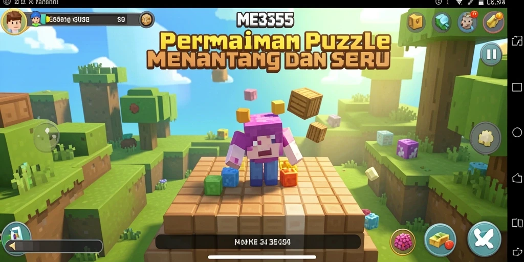 Screenshot ME355 menampilkan gameplay Puzzle yang seru dan menantang.