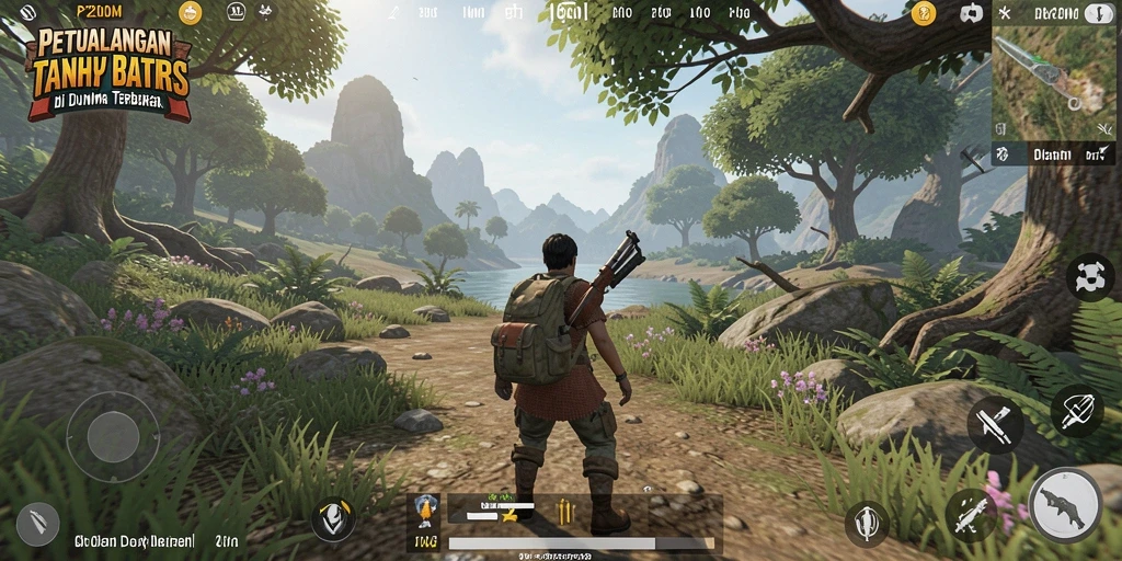 Tampilan gameplay P200M yang memikat di dunia terbuka.