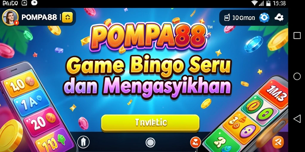 Tampilan gameplay Bingo POMPA88 yang mengasyikkan dan interaktif.