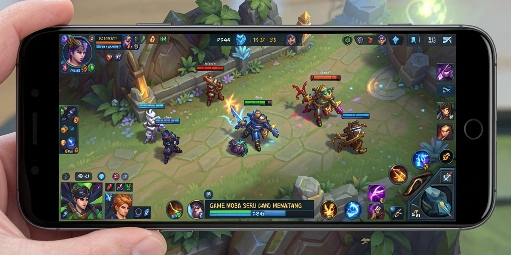 Screenshot gameplay PP444 yang menampilkan strategi seru di arena.