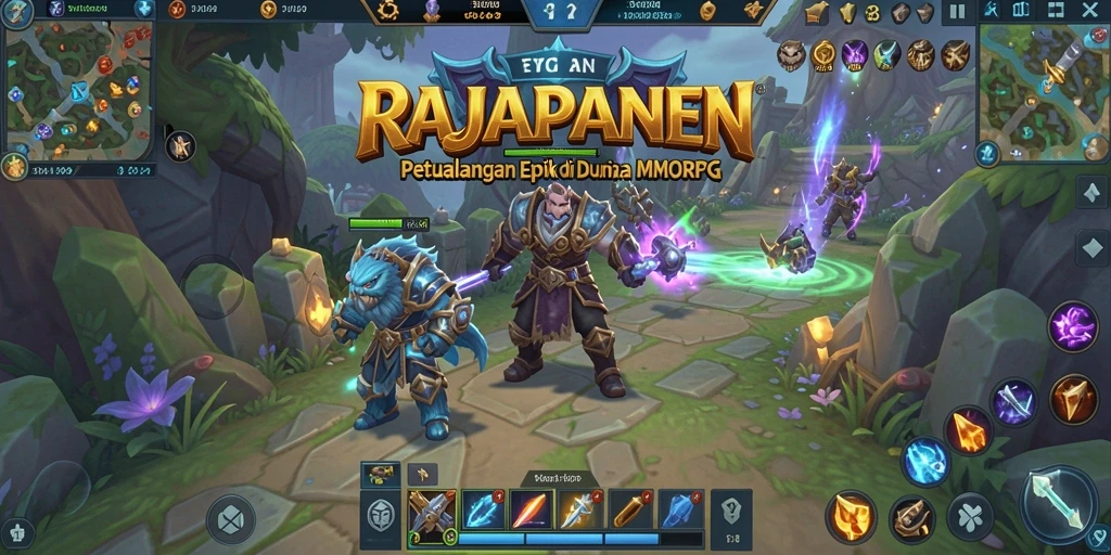 Screenshot gameplay RAJAPANEN yang menampilkan pertempuran epik dan petualangan.