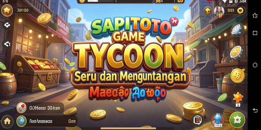 Tampilan gameplay tycoon SAPITOTO yang penuh strategi dan keseruan.