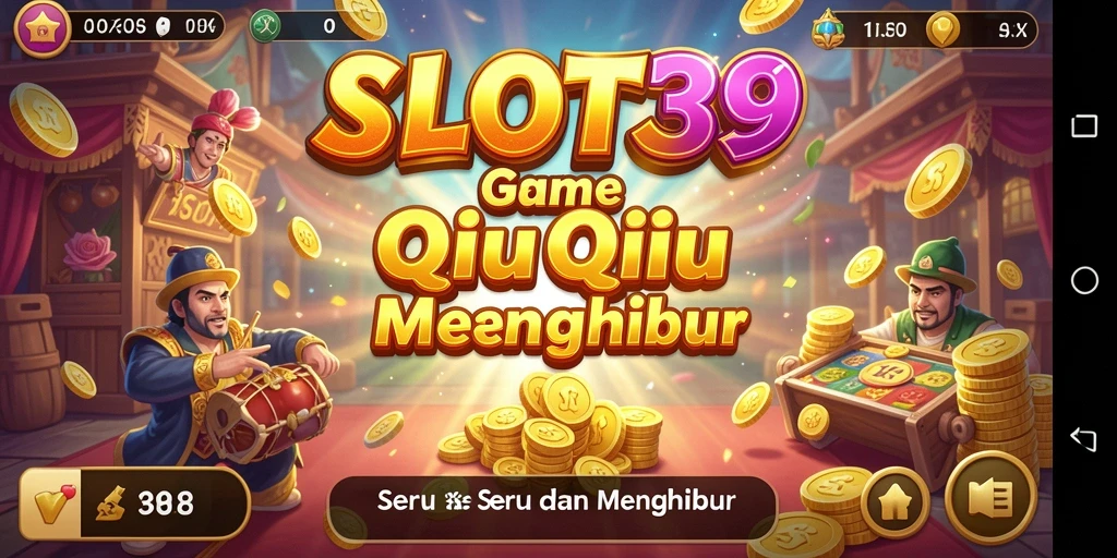 Screenshot utama gameplay SLOT39 menampilkan suasana QiuQiu yang seru.