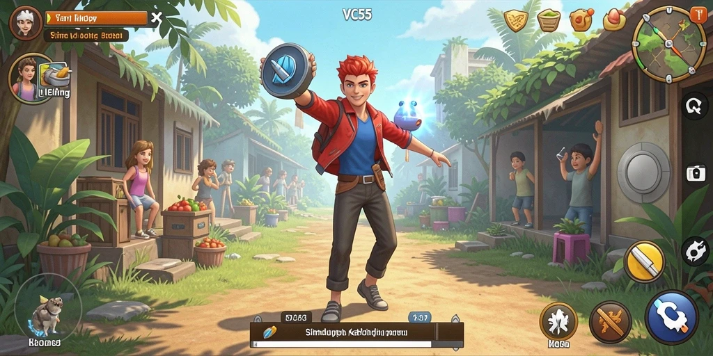 Gameplay VC55 yang menarik dan interaktif dalam simulasi kehidupan.