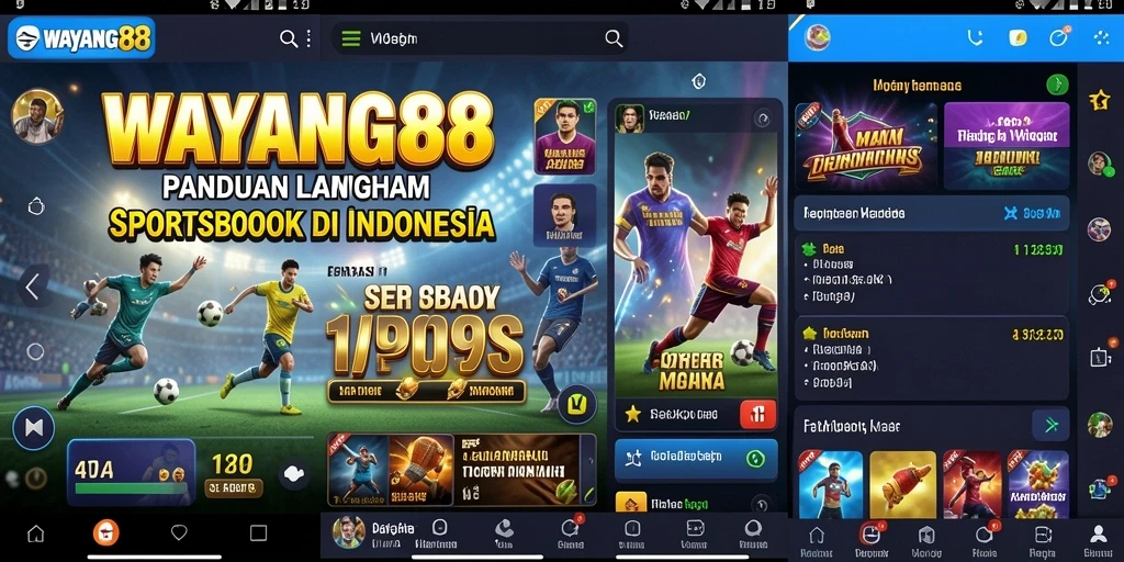 Tangkapan layar utama WAYANG88 menampilkan antarmuka sportsbook yang menarik.